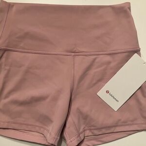 Lululemon Align Biker High-Rise Short 4" Pink Haze size 8 NWT